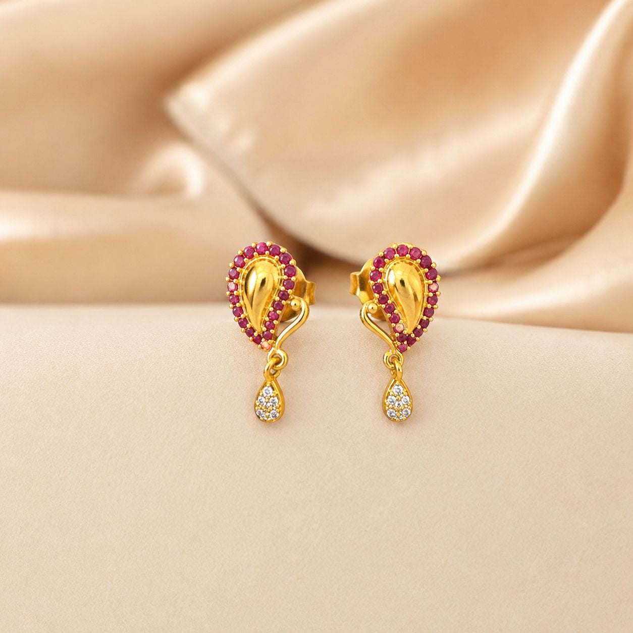 Ruby Symphony Tear Studs