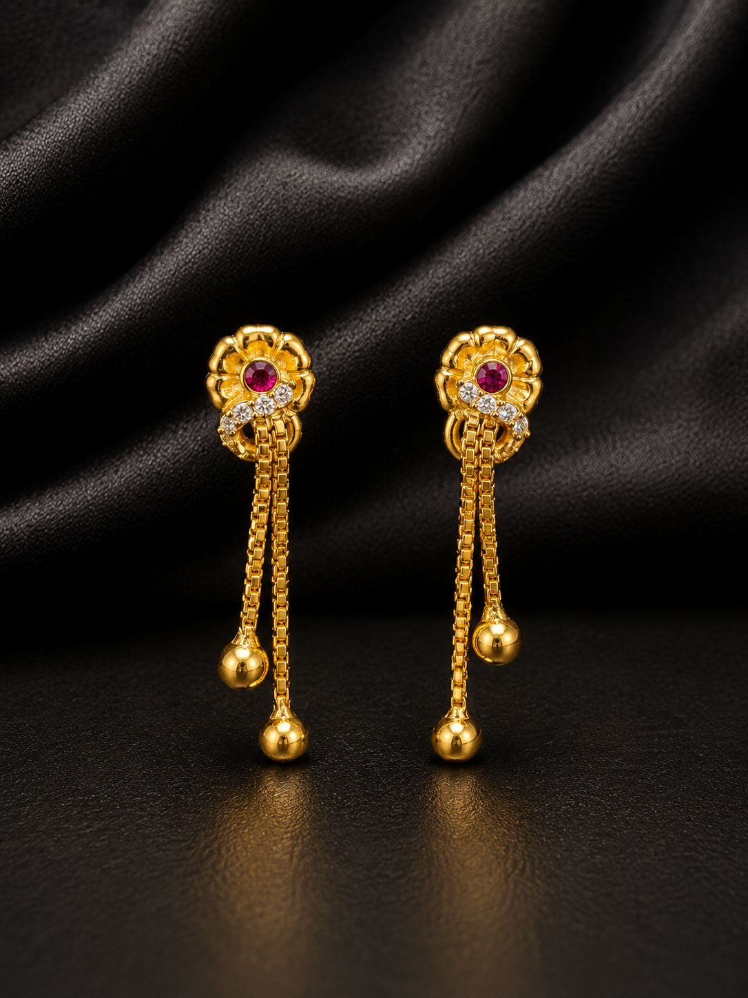 Soundarya Floral Linear Drops