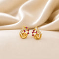Glow Twirl Ruby Studs