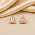 Trishala Geometric Halo Studs