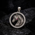 The Noble Horse Medallion Pendant