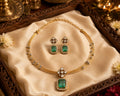 Ethereal Emerald Kanti necklace