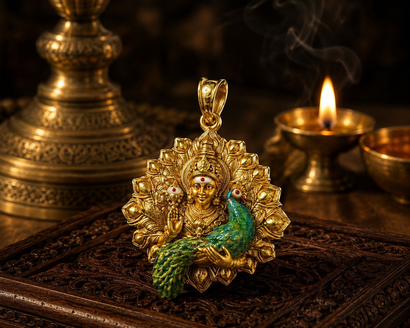Mayura Muruga pendant