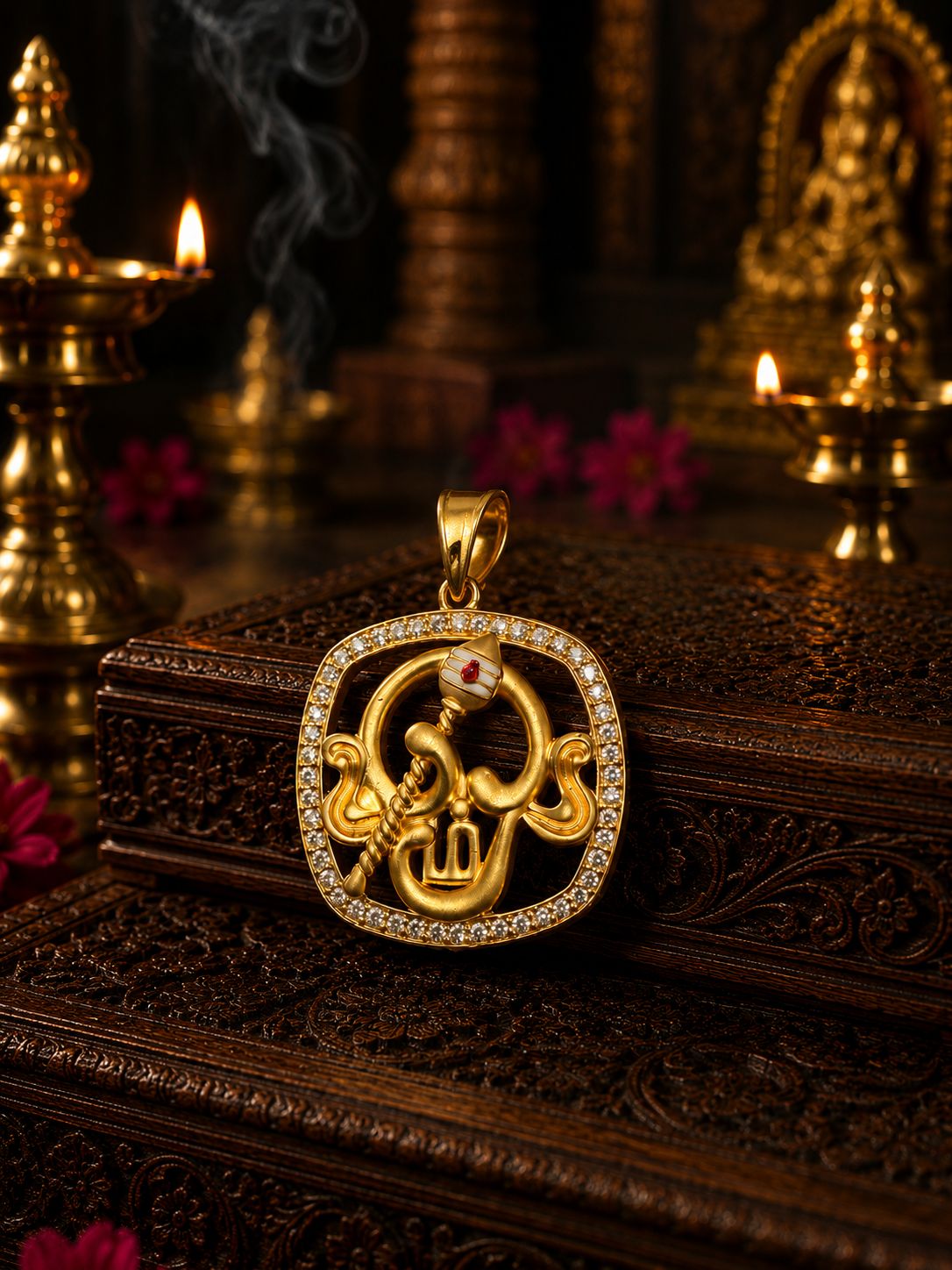 Pendant Om&peacock