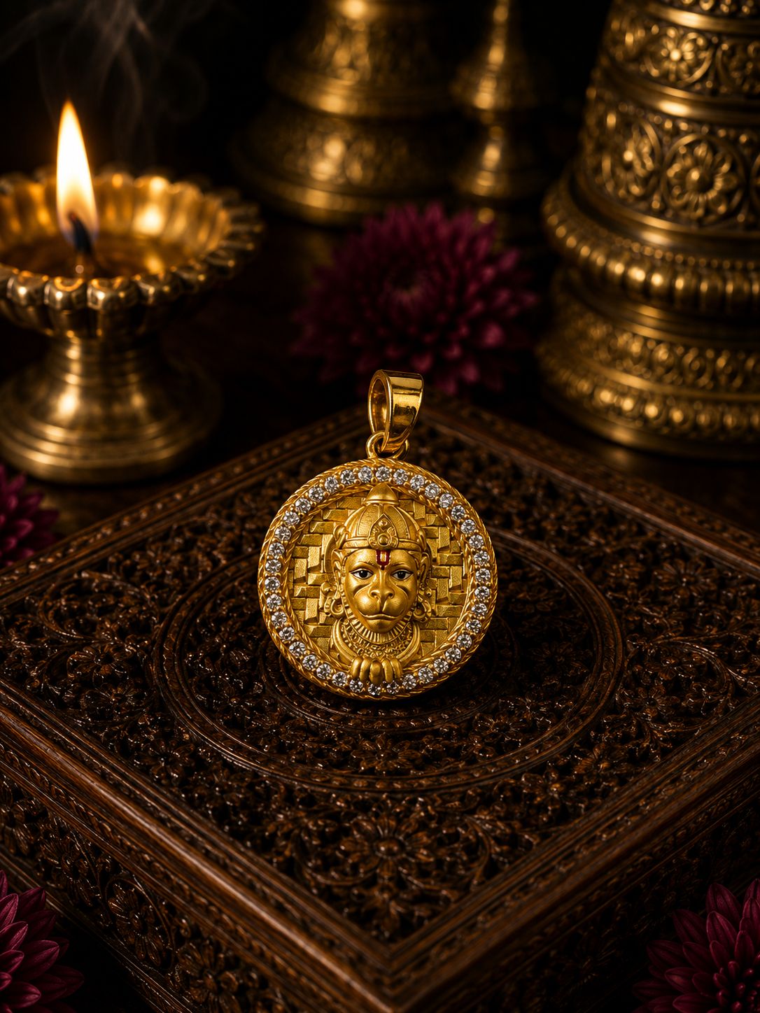 The Ornate Crowned Anjaneya