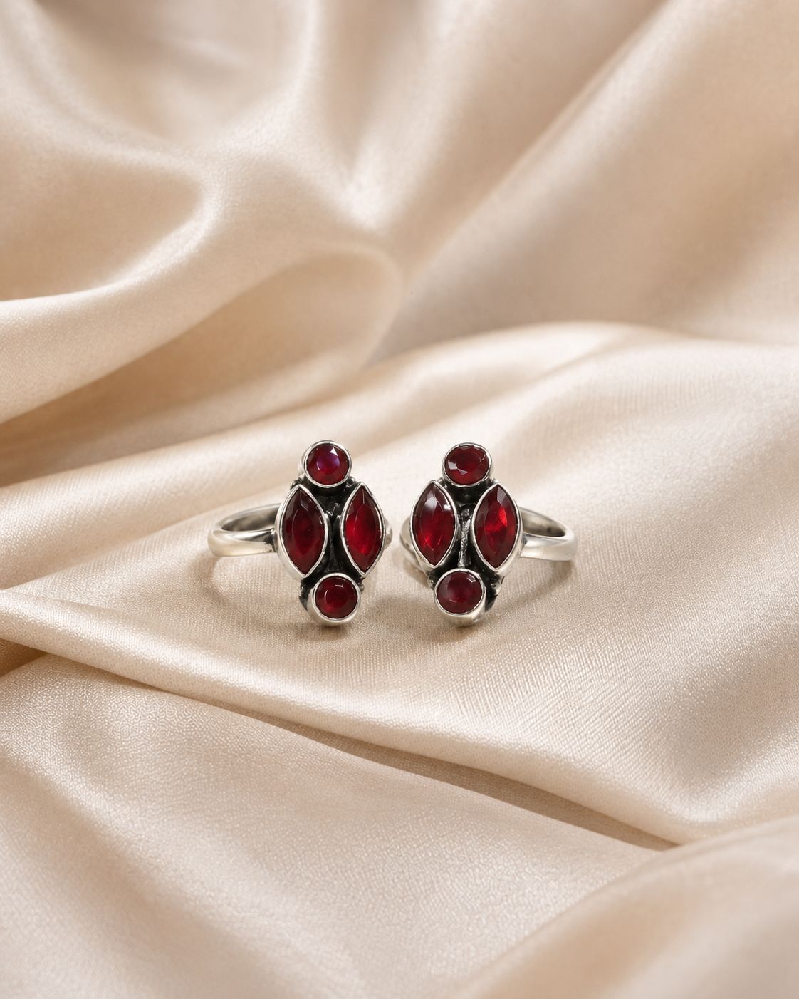 Ruby Spear Trio Toe Rings