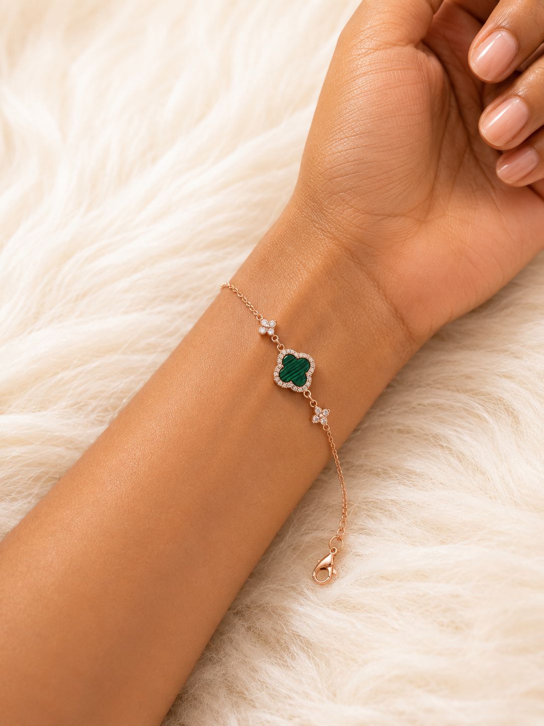 The Emerald Alhambra Bracelet