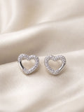 Glimmering Heart Studs