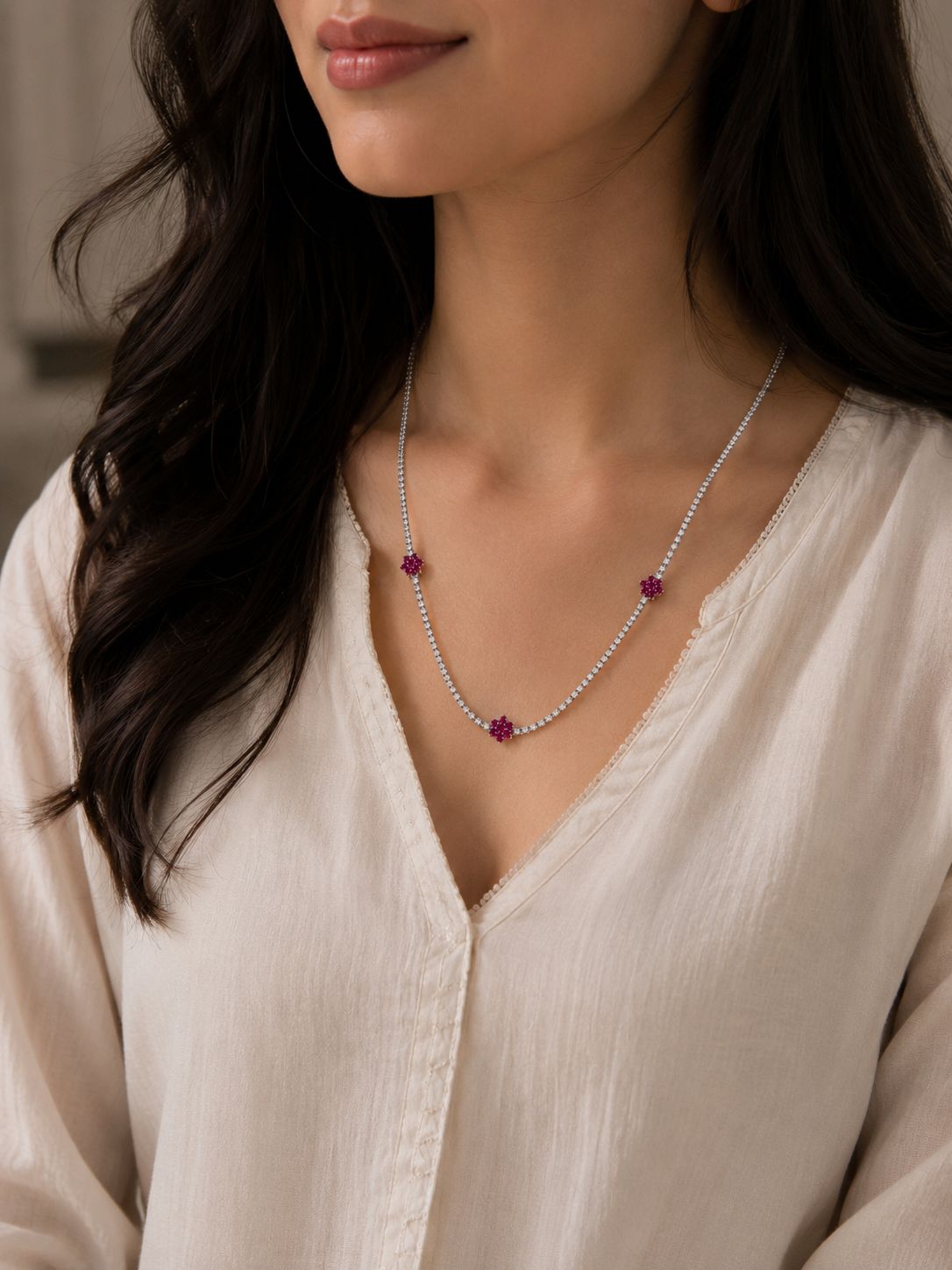 The Ruby Blossom Chain