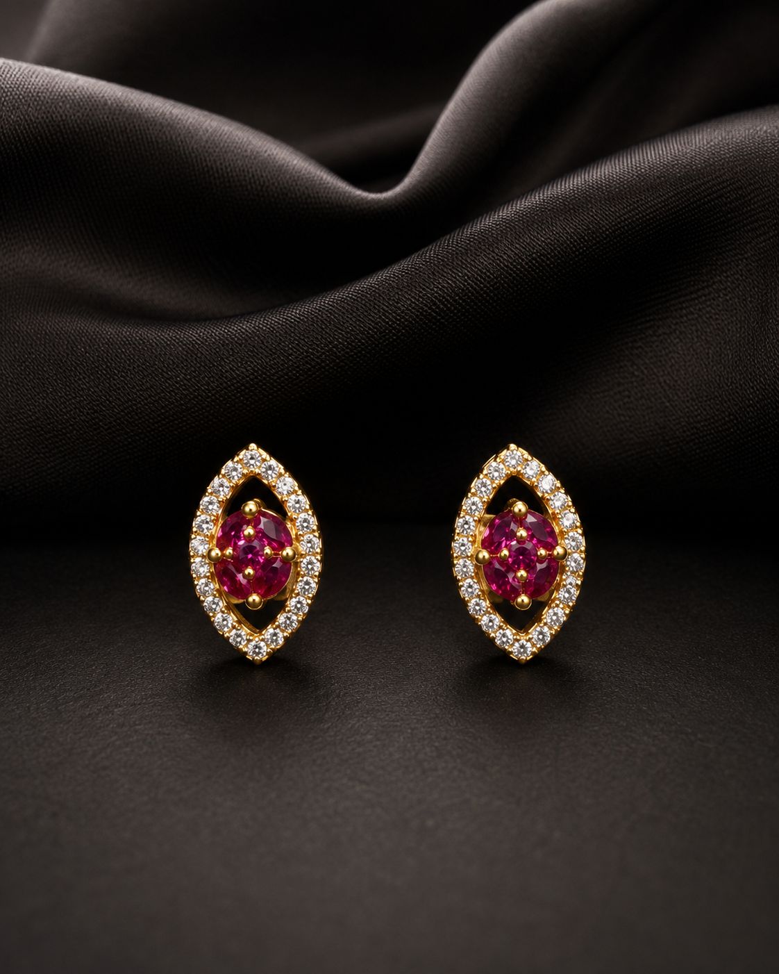 Aditi Ruby Marquise Studs
