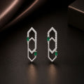 Vertigo Emerald Hex Studs