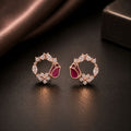 Scarlet Tulip Bloom Studs