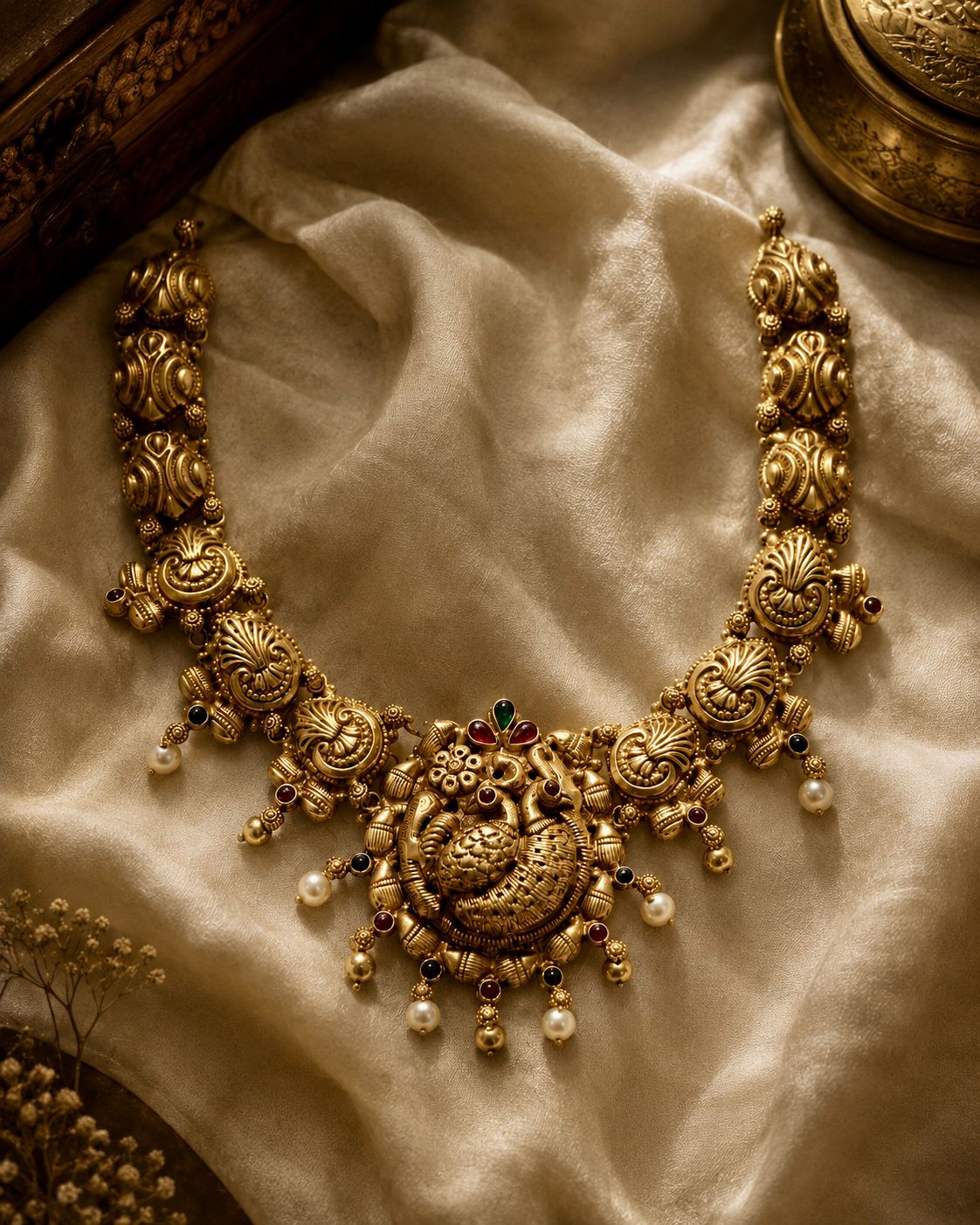 PEACOCK ANTIQUE NECKLACE