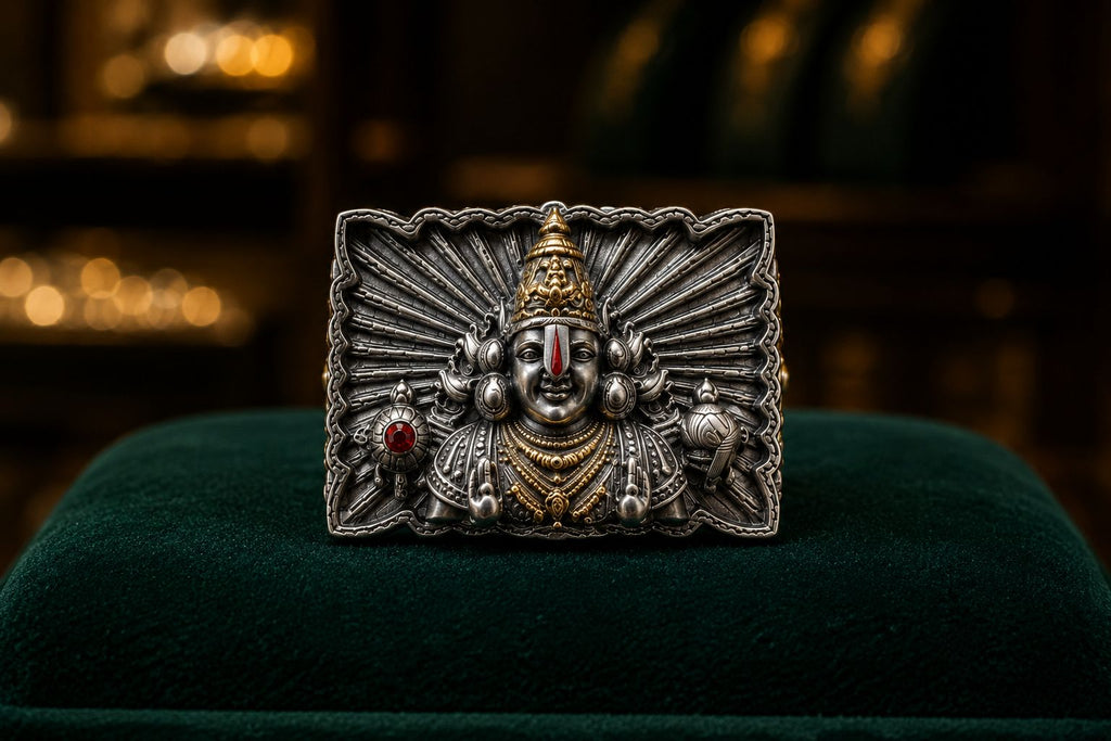 Lord Balaji Antique Finish Rings