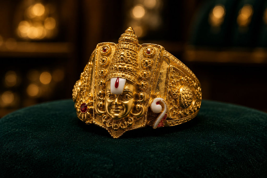 GOLD FINISH BALAJI RING