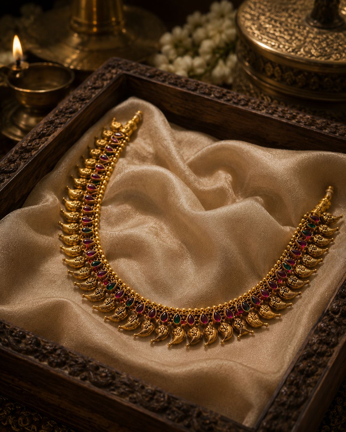 Traditional mango neckclace