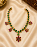 Emerald Pushpa Necklace