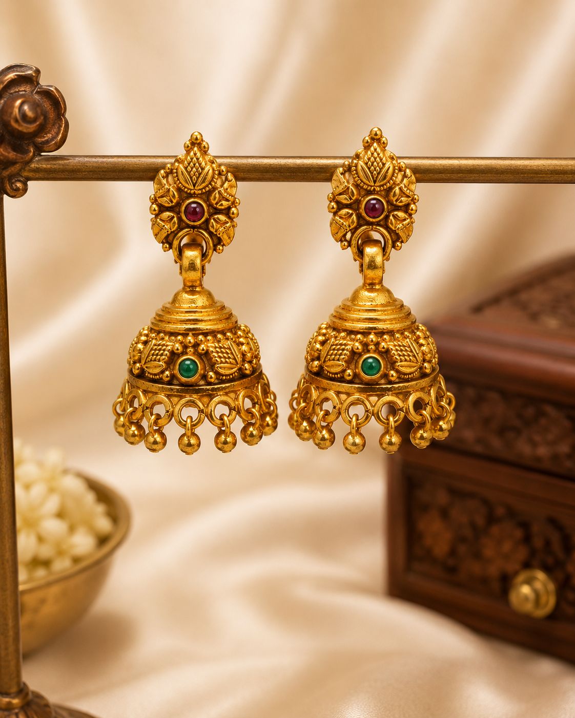 Temple Bell Heritage Jhumka