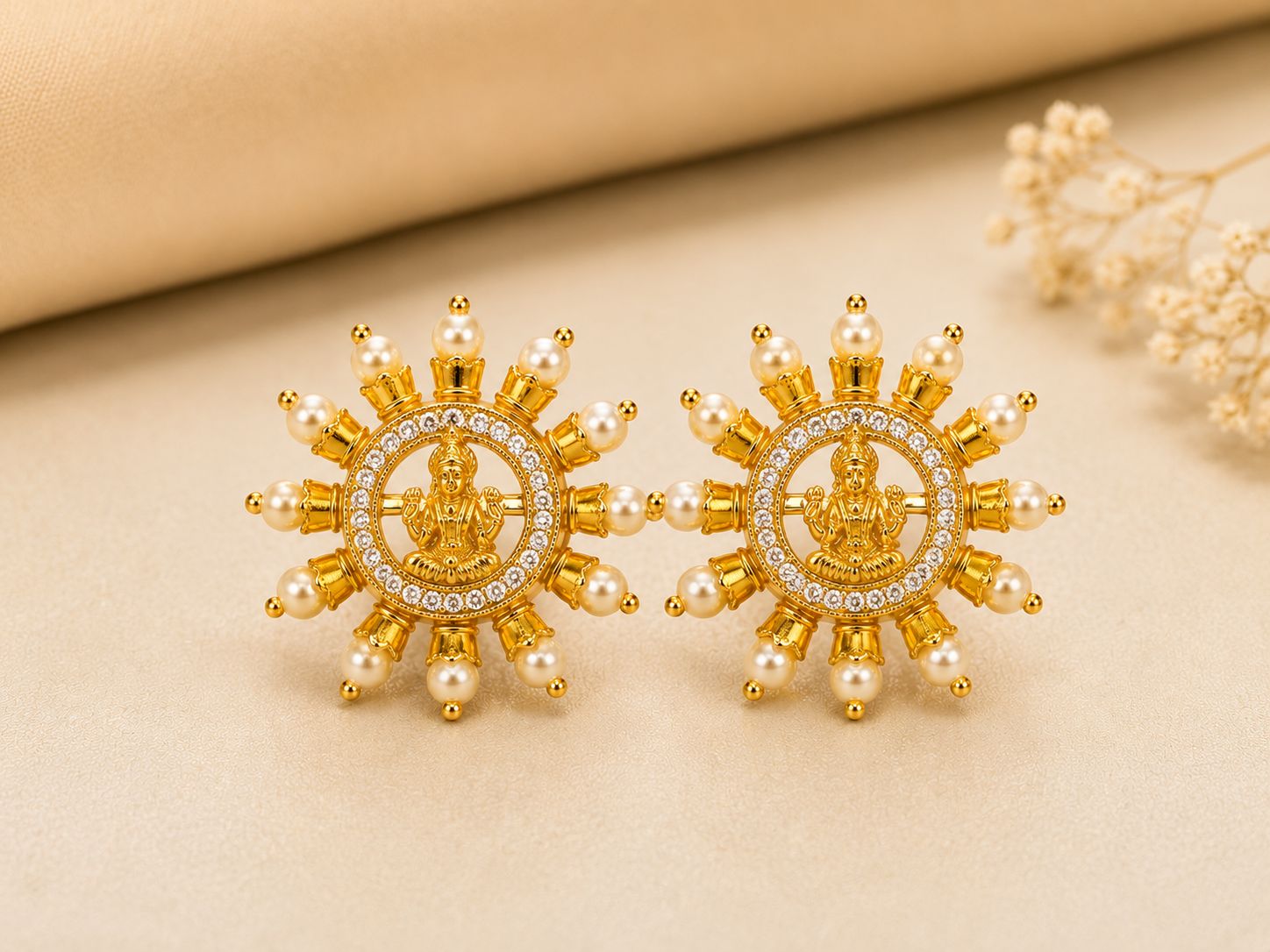 Lakshmi Chakra Studs