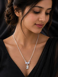 Silver Kitty Charm Chain