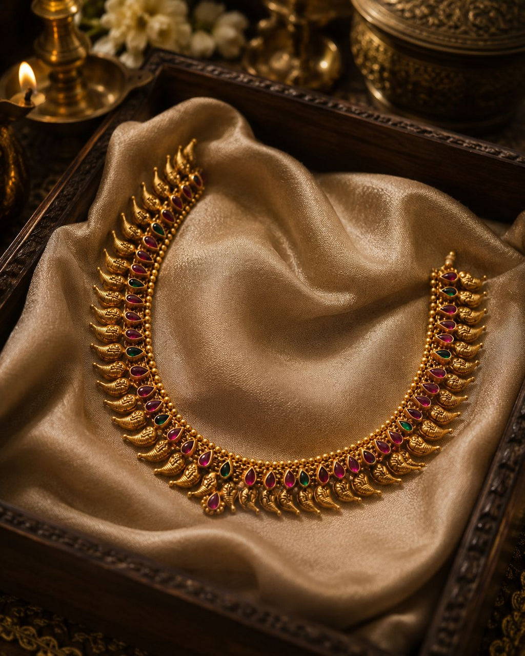 Traditional mango neckclace